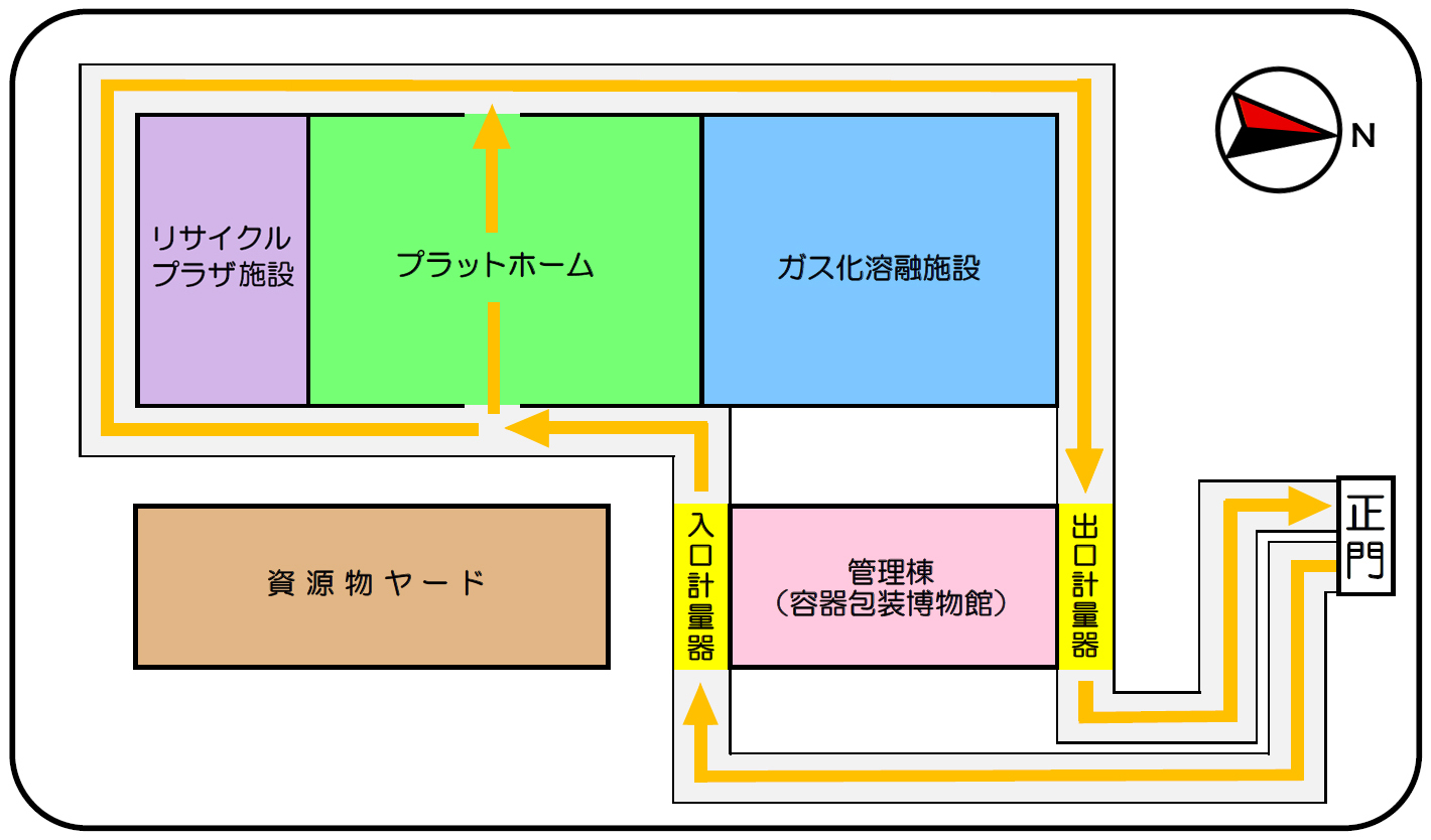 環境資源ギャラリー　場内図